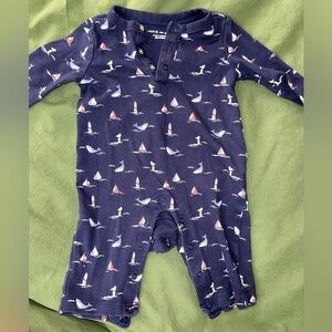 ‼️NWOT: Janie & Jack Blue Nautical Onesie Jumper - 0-3 M 100% Cotton
